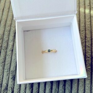 MEJURI Round Gemstone Stacker Ring 💎